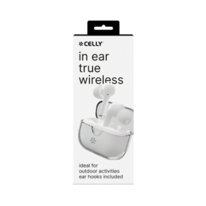 Auricolari True Wireless Celly Clear - controlli touch - trasparente bianco CLEARWH