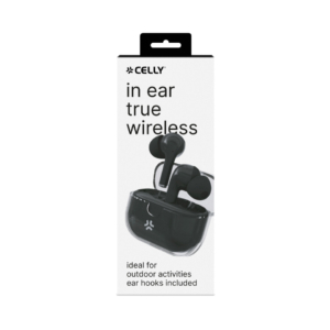 Auricolari True Wireless Celly Clear - controlli touch - trasparente nero CLEARBK