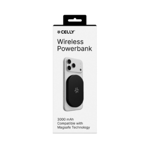 Powerbank magnetico Celly MagSafe 3.000 mAh 5W 1x USB-C - nero MAGPB3000BK