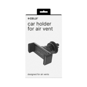 Supporto Smartphone per auto Celly con funzione One-touch nero MOUNTVENTBK