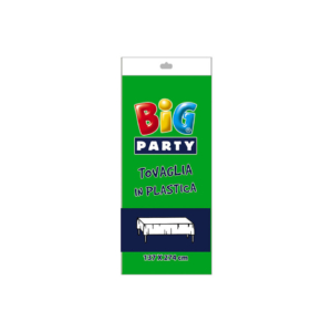 Tovaglia in plastica Big Party 137x274 cm - verde - 14704
