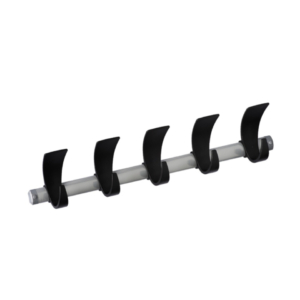 Ganci appendiabiti murali Medial Elisa in metallo grigio-nero - 703015 (conf.5)