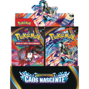 Espositore 36 bustine da 10 carte da gioco Pokémon Megaevoluzione - Caos Nascente - PK10407-I