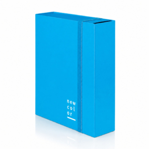 Cartella con elastico piatto Brefiocart NEW COLOR 25x35 cm Dorso 10 cm Blu