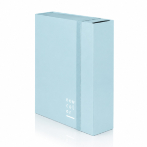 Cartella con elastico piatto Brefiocart NEW COLOR 25x35 cm Dorso 10 cm Azzurro
