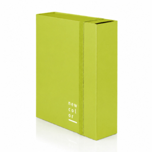 Cartella con elastico piatto Brefiocart NEW COLOR 25x35 cm Dorso 10 cm Verde chiaro