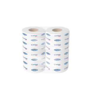 Carta igienica fascettata 2 veli Bulkysoft Active Clean in pura cellulosa bianco - 24 conf. da 4 rotoli cad.