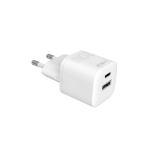 Caricatore da parete Celly USB-C 20W + USB-A 18W bianco PC2TCUSBAUSBCWH