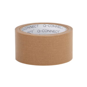 Nastro da imballaggio Q-Connect in carta Kraft 50 mm x 50 m 130 µm - conf. 6 rotoli - scrivibile - KF17145