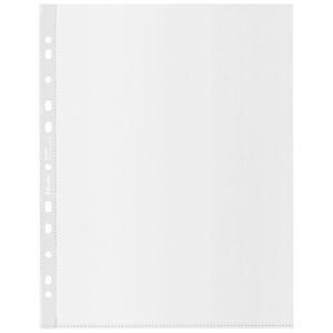 Kit da 2 buste a perforazione univarsale trasparenti  Esselte De Luxe formato 22x30 cm. Prodotto riciclato al 100%.