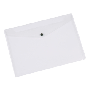 Busta portadocumenti con bottone Q-Connect A3 in PP trasparente - KF02464
