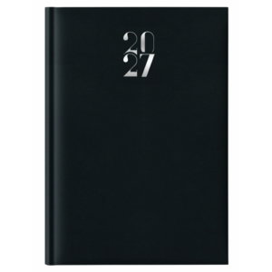 Agenda 2027 settimanale gommato 21x29,7 cm Nero 27-524FT-C01