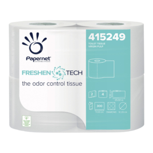 Carta igienica Papernet Freshen Tech a 2 veli in pura cellulosa - bianco - conf. 4 pz - 415249