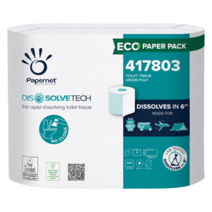 Carta igienica Papernet con tecnologia Dissolve Tech 1 velo - bianco - conf. 28 pz - 417803