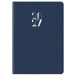Agenda 2027 bigiornaliera gommato 7x10 cm Blu 27-110FT-C10