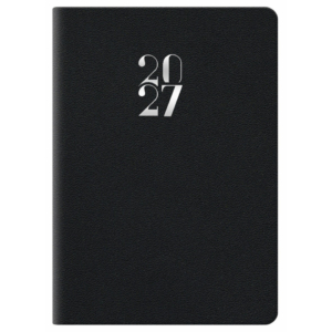 Agenda 2027 bigiornaliera gommato 6,6x9,9 cm Nero 27-110FT-C01