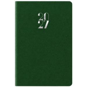 Agenda 2027 bigiornaliera gommato 6,6x9,9 cm verde 27-110FT-C12