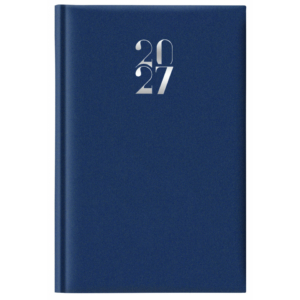 Agenda 2027 Giornaliera S/D 11x16,5 cm Q-Connect Madrid Blu - 27-205FT-C10