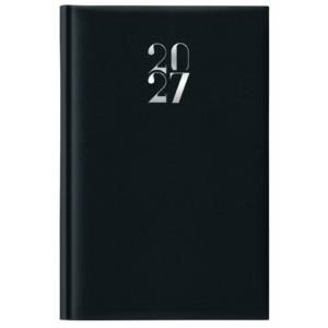 Agenda 2027 giornaliera gommato 11x16,5 cm Nero 27-205FT-C01