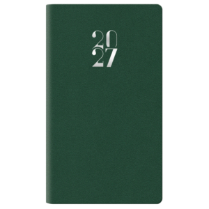 Agenda 2027 settimanale gommato 8x14 cm Verde 27-125FT-C12