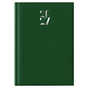 Agenda 2027 settimanale A4 21x29,7 cm gommato Verde 27-524FT-C12